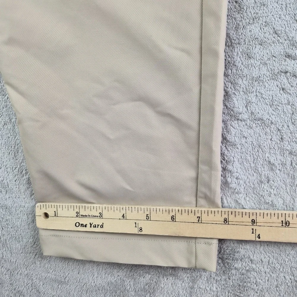 Banana Republic Pants Men 38x34 Tan Khaki Polyester Flat Front Chino Lightweight